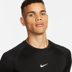 Nike Pro Ondershirt Korte Mouwen Zwart