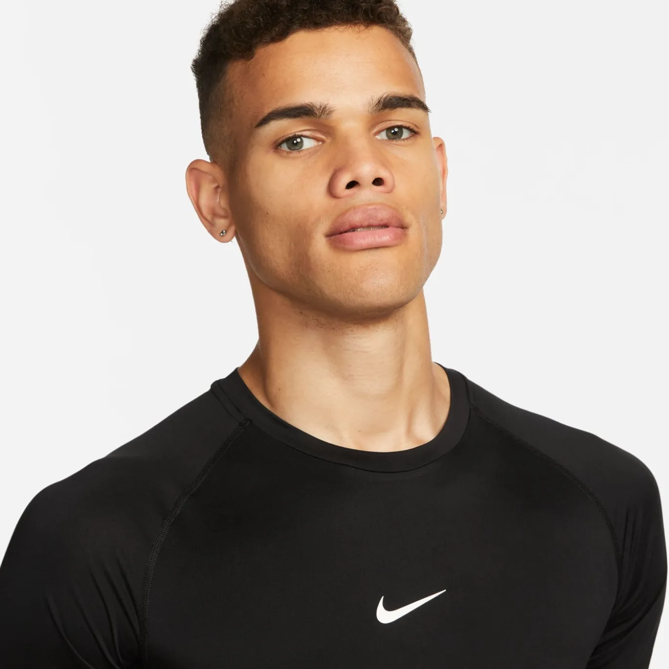 Nike Pro Ondershirt Korte Mouwen Zwart