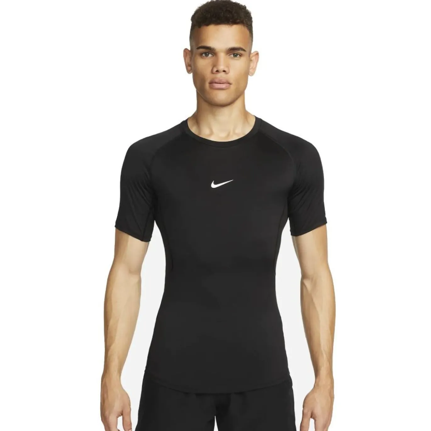 Nike Pro Ondershirt Korte Mouwen Zwart