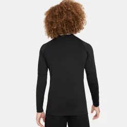Nike Pro Ondershirt Lange Mouwen Kids Zwart Wit