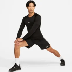 Nike Pro Ondershirt Lange Mouwen Zwart Wit