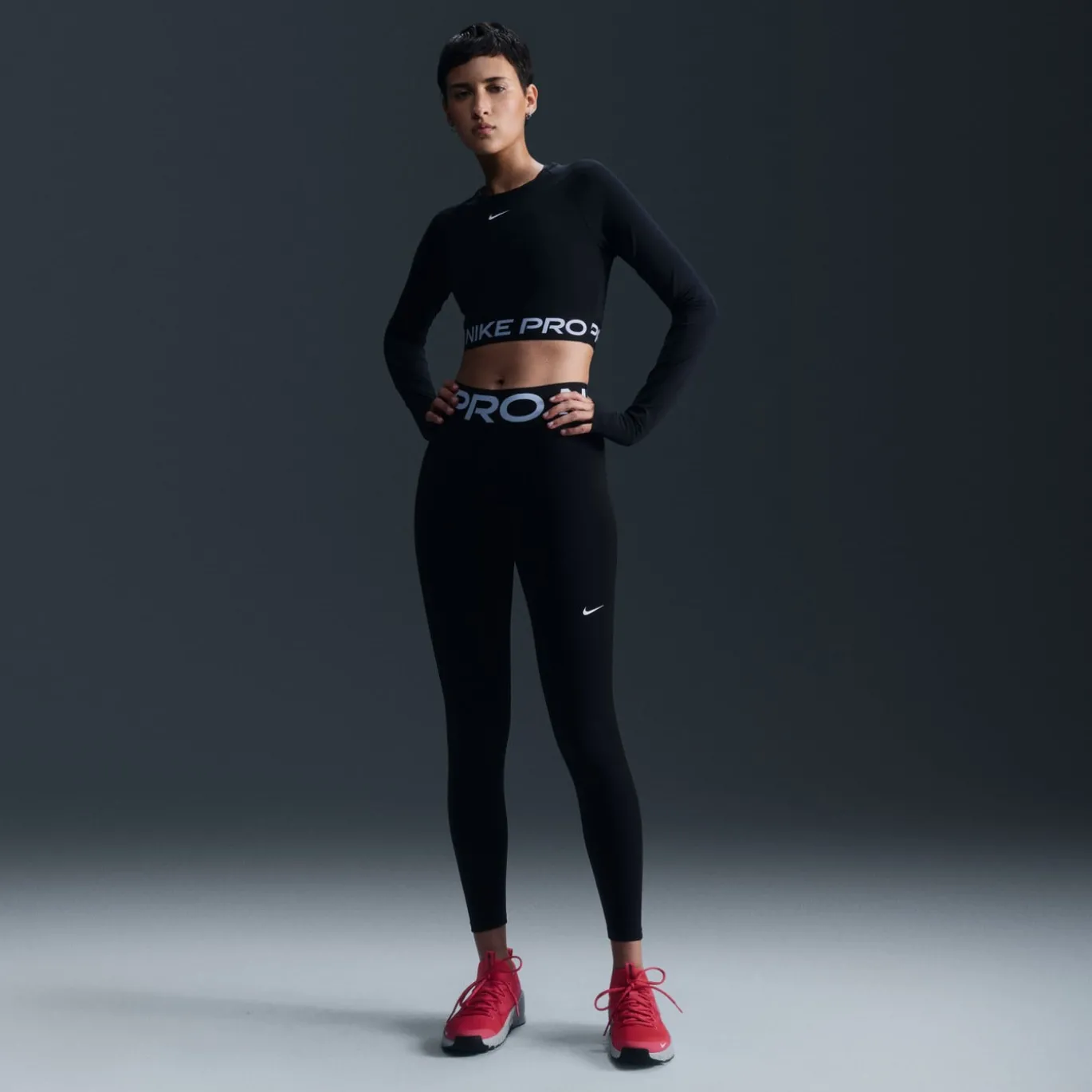 Nike Pro Sculpt Sportlegging Dames Zwart Wit