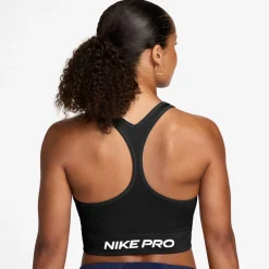 Nike Pro Seamless Tanktop Dames Zwart Wit