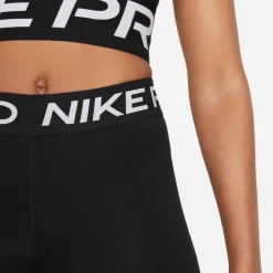 Nike Pro 365 Short 8-Inch Dames Zwart Wit