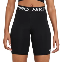 Nike Pro 365 Short 8-Inch Dames Zwart Wit