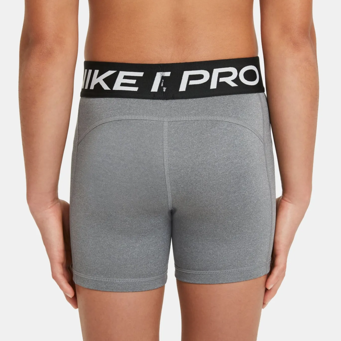 Nike Pro Slidingbroekje Meisjes Grijs Zwart Wit
