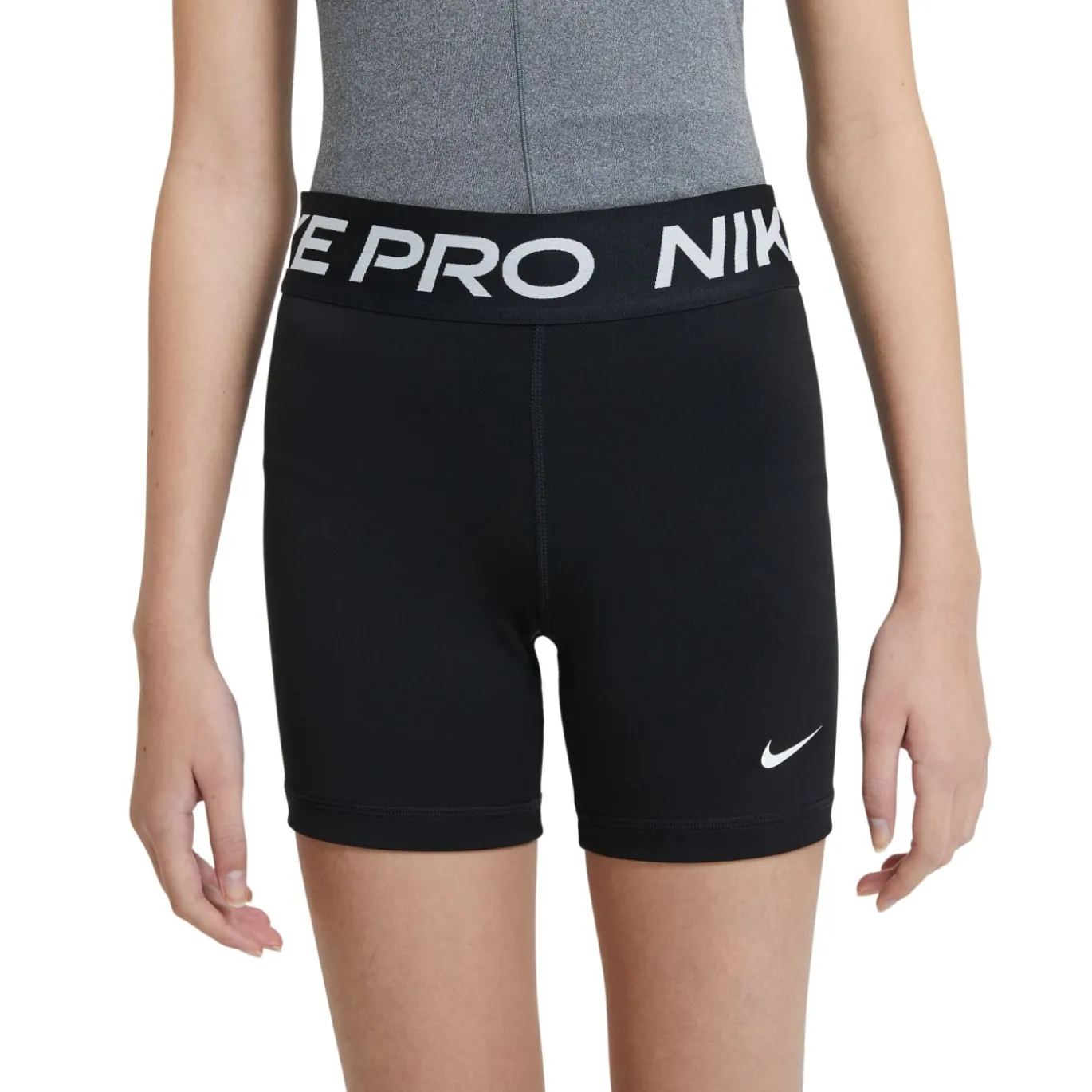Nike Pro Slidingbroekje Meisjes Zwart Wit