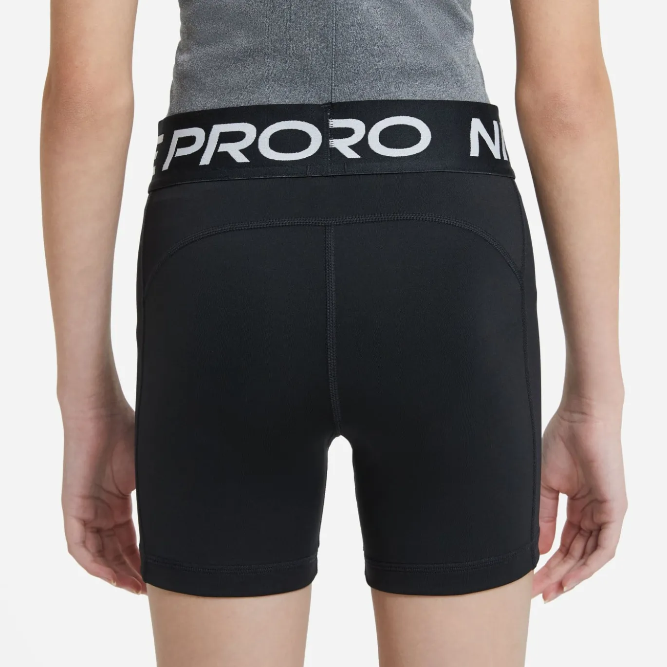 Nike Pro Slidingbroekje Meisjes Zwart Wit