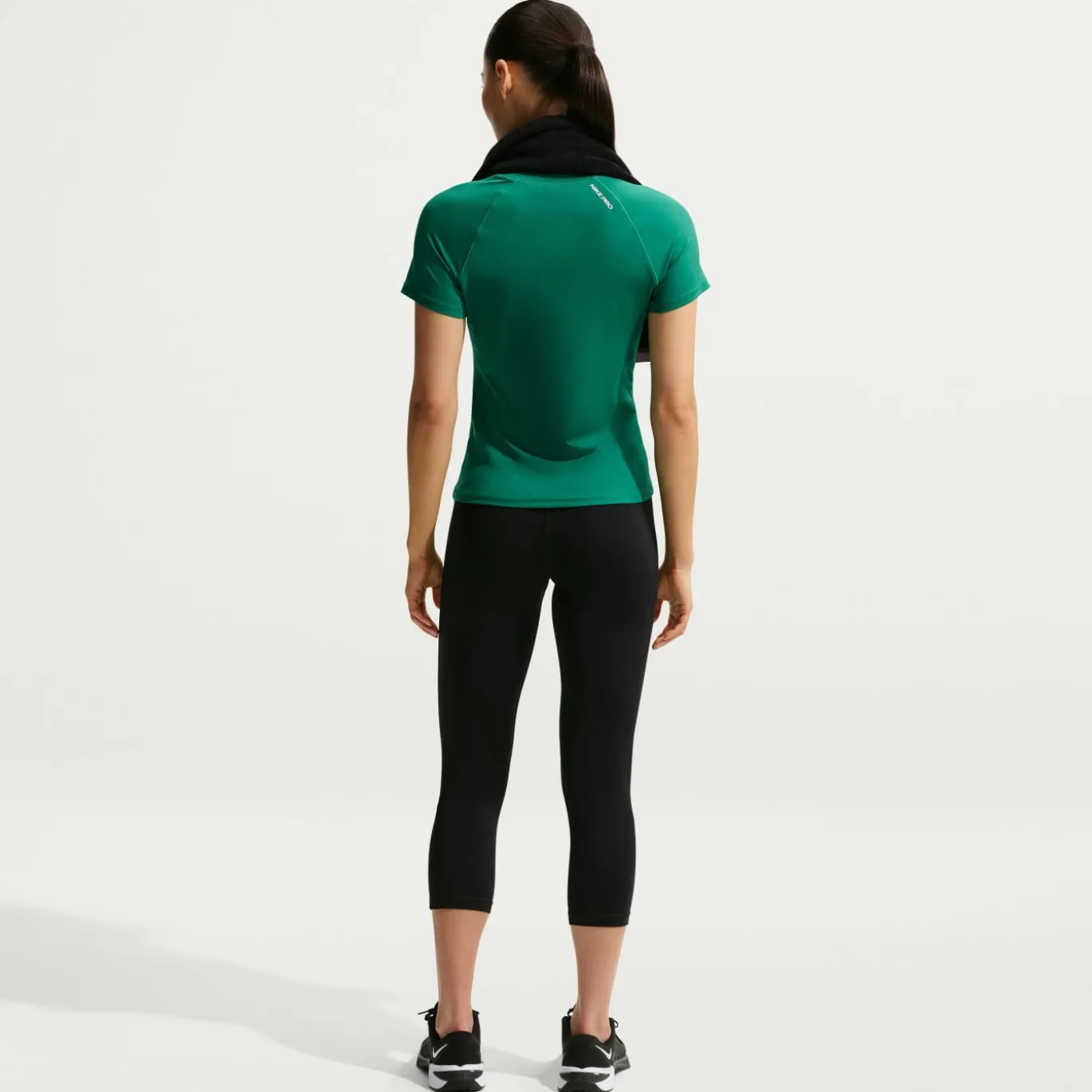Nike Pro Tight Legging Dames Zwart Zilver
