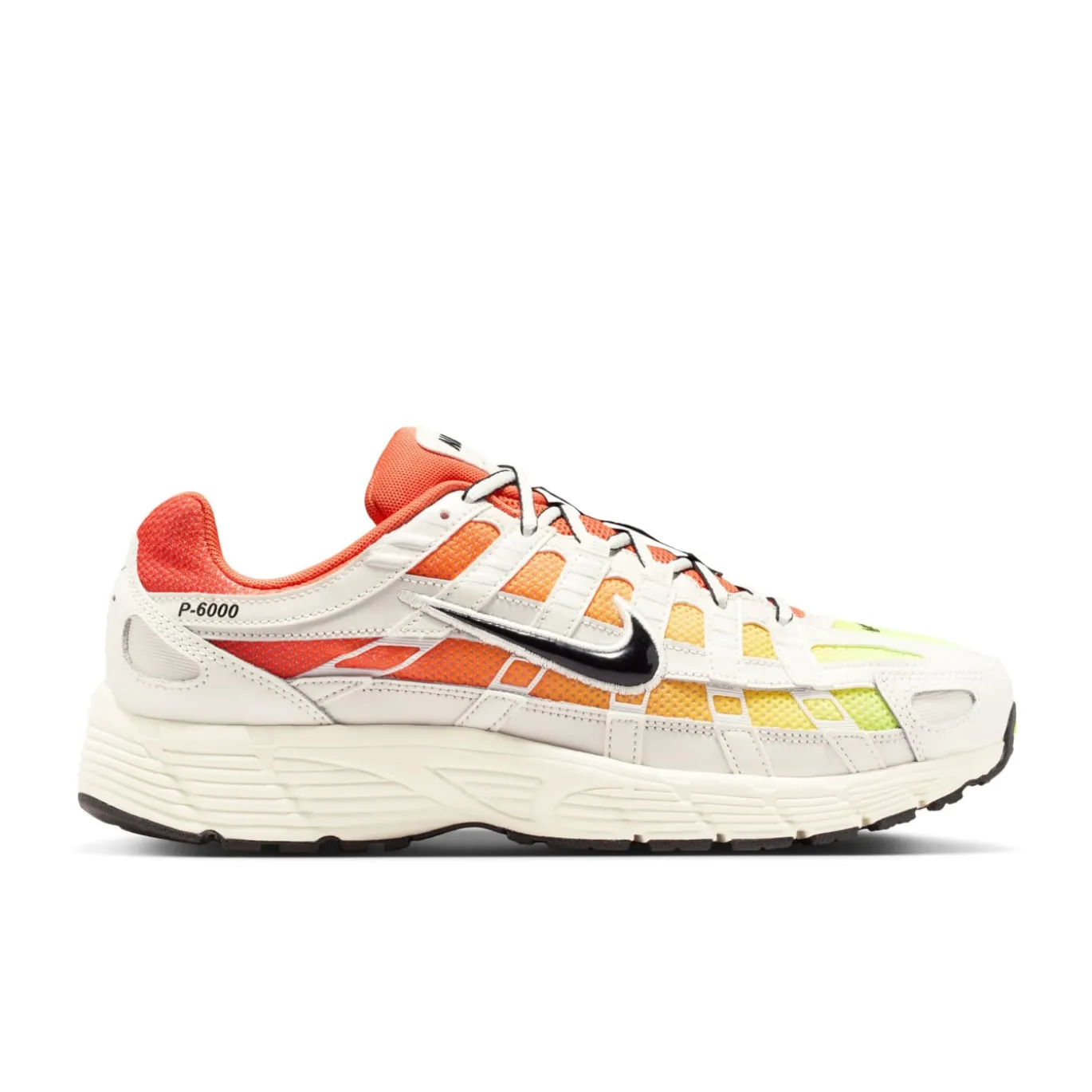 Nike P-6000 Sneakers Gebroken Wit Oranje Geel Zwart