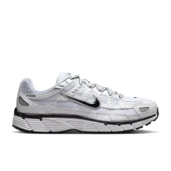 Nike P-6000 Sneakers Wit Metallic Silver Zwart