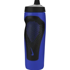 Nike Refuel Bidon Grip 710ML Blauw Zwart Wit