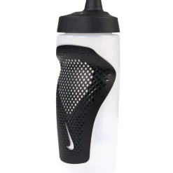 Nike Refuel Bidon Grip 550ML Lichtgrijs Zwart Wit