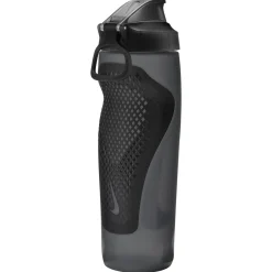 Nike Refuel Bidon Met Rietje 710ML Zwart Donkergrijs Zilver