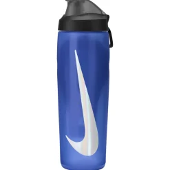 Nike Refuel Locking Bidon 709ML Blauw Zwart Zilver