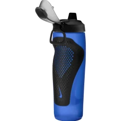 Nike Refuel Locking Bidon 709ML Blauw Zwart Zilver