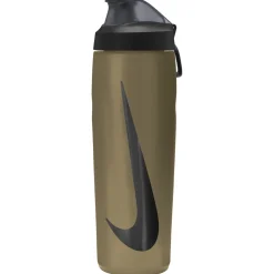Nike Refuel Locking Bidon 709ML Goud Zwart