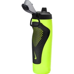 Nike Refuel Locking Bidon 709ML Neongeel Zwart