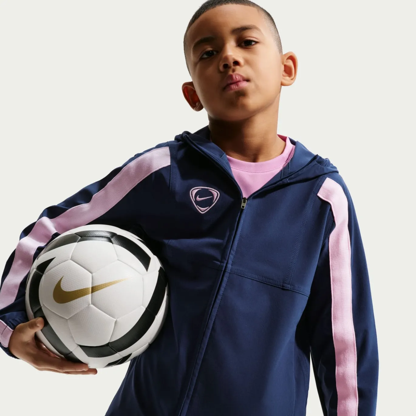 Nike Repel Trainingspak Kids Donkerblauw Lichtblauw Lichtroze