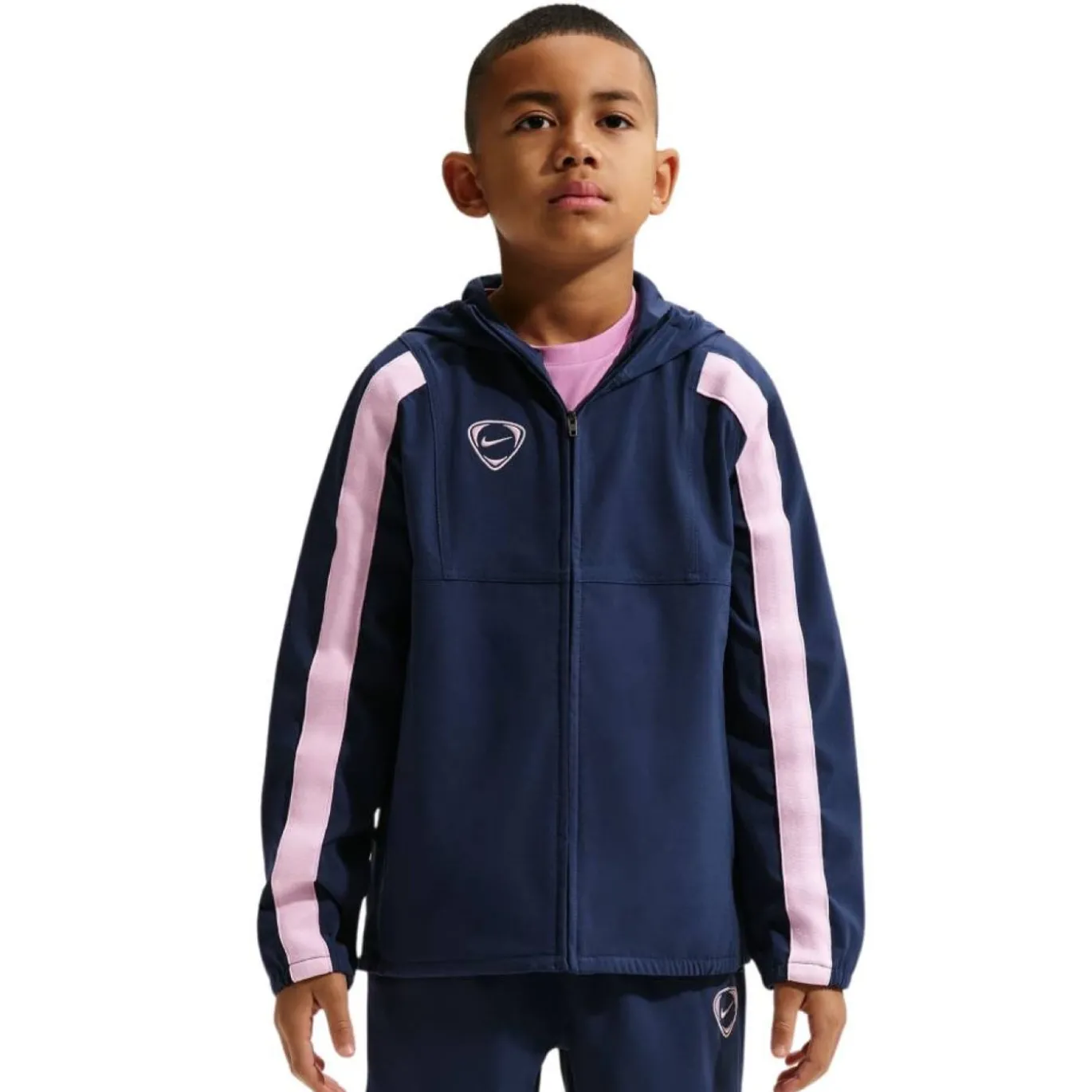 Nike Repel Trainingspak Kids Donkerblauw Lichtblauw Lichtroze