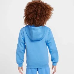 Nike Sportswear Club Big Logo Fleece Hoodie Trainingspak Kids Blauw Wit