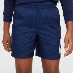 Nike Sportswear Club Broekje Woven Kids Donkerblauw Wit