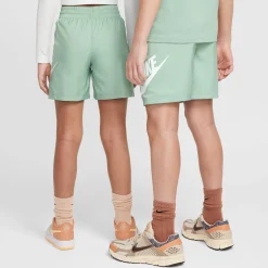 Nike Sportswear Club Broekje Woven Kids Lichtgroen Wit