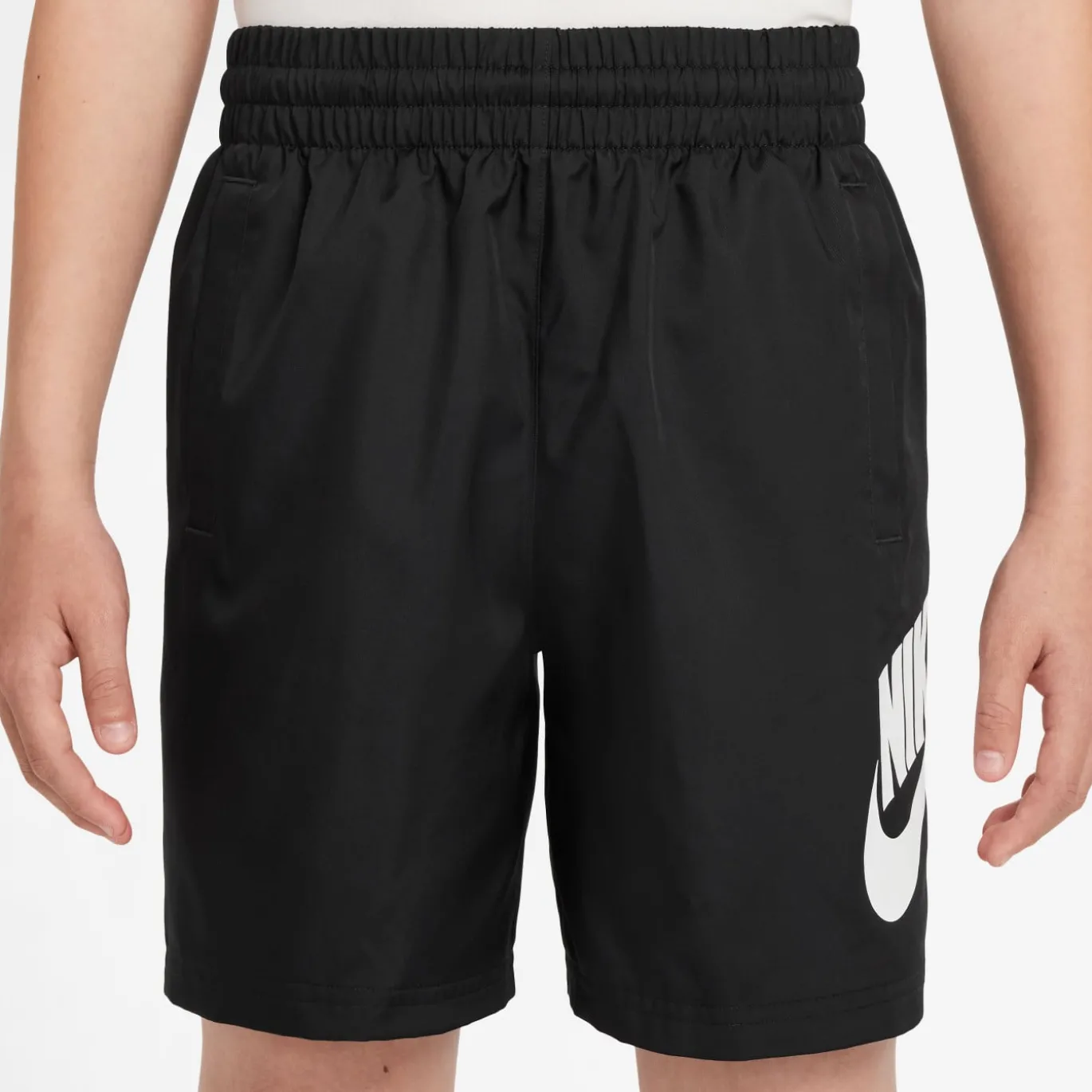 Nike Sportswear Club Broekje Woven Kids Zwart Wit