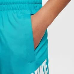 Nike Sportswear Club Broekje Woven Kids Turquoise Wit