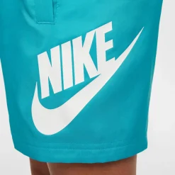 Nike Sportswear Club Broekje Woven Kids Turquoise Wit