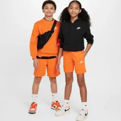 Nike Sportswear Club Fleece Broekje Kids Oranje Wit