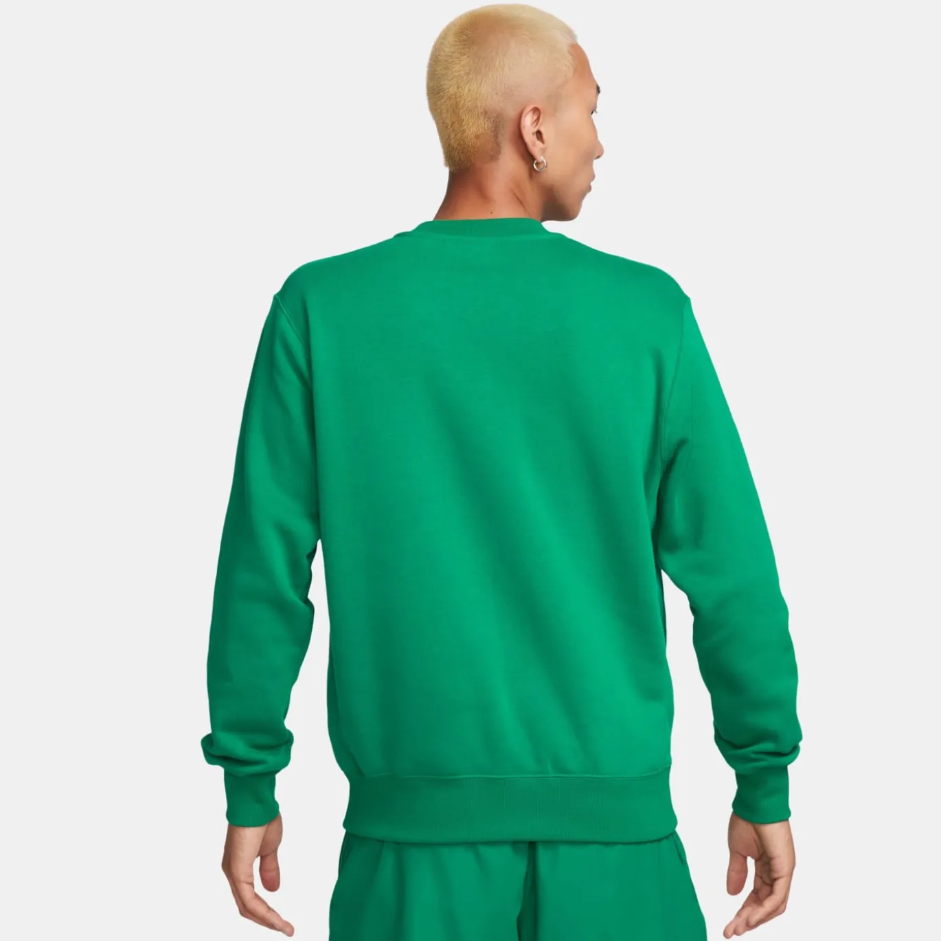 Nike Sportswear Club Fleece Crew Sweater Groen Wit