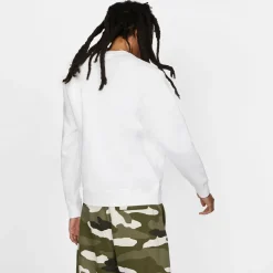 Nike Sportswear Club Fleece Crew Sweater Wit Zwart