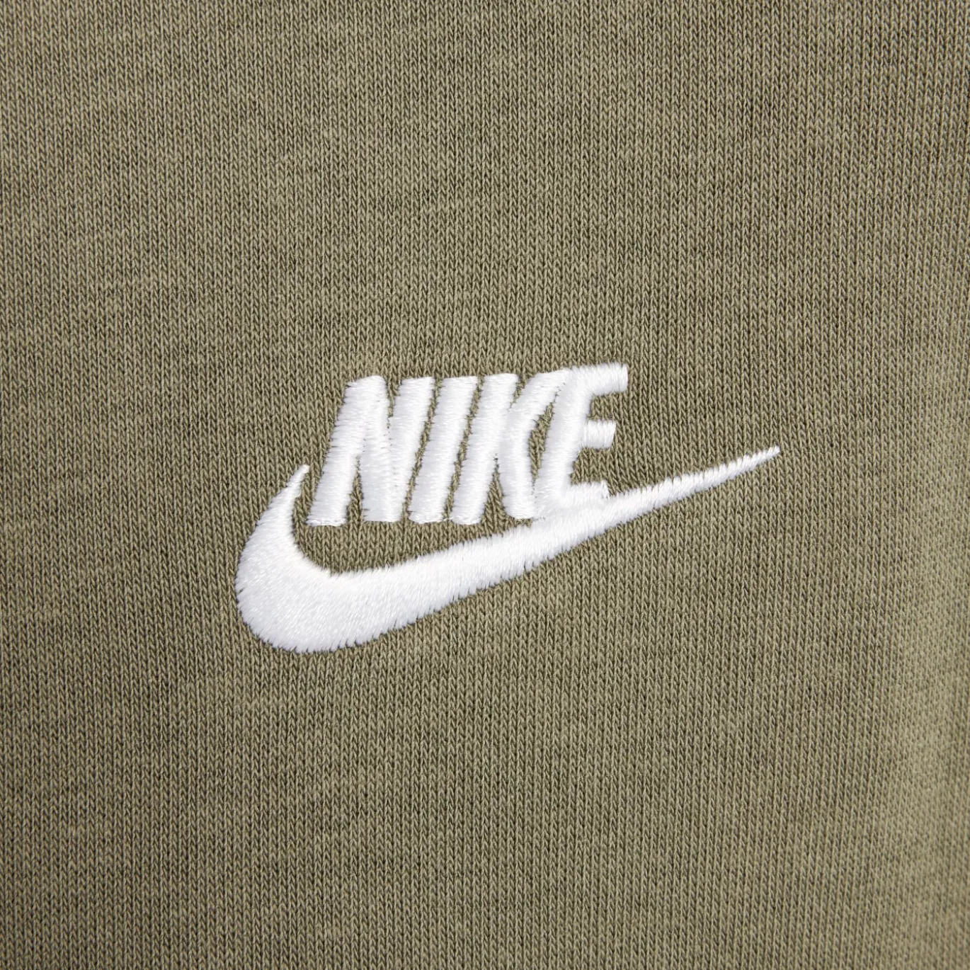 Nike Sportswear Club Fleece Crew Sweater Kids Olijfgroen Wit