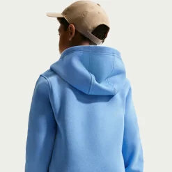 Nike Sportswear Club Fleece Hoodie Kids Blauw Wit