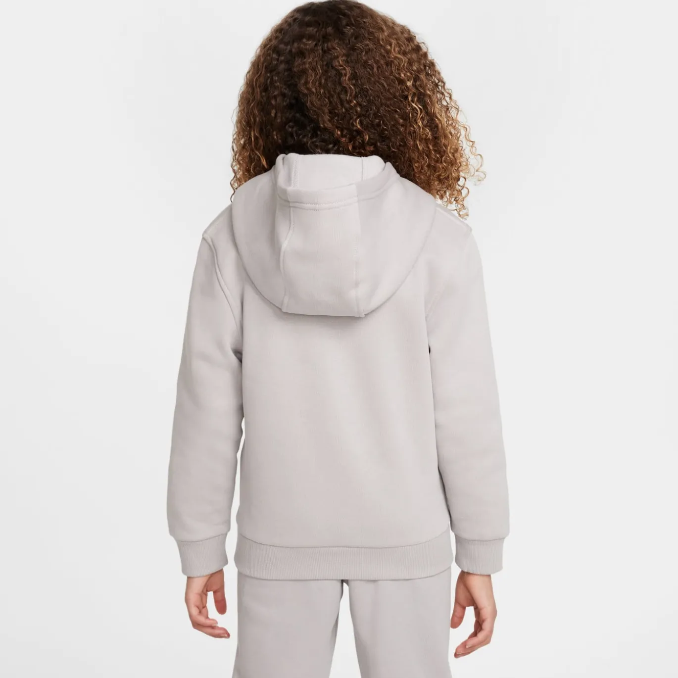 Nike Sportswear Club Fleece Hoodie Kids Grijs Wit