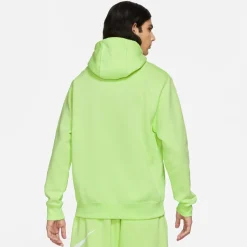 Nike Sportswear Club Fleece Hoodie Lichtgroen Wit