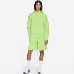Nike Sportswear Club Fleece Hoodie Lichtgroen Wit