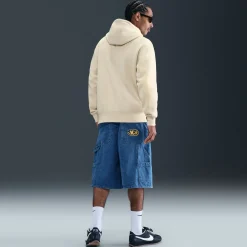 Nike Sportswear Club Fleece Hoodie Lichtbeige Wit