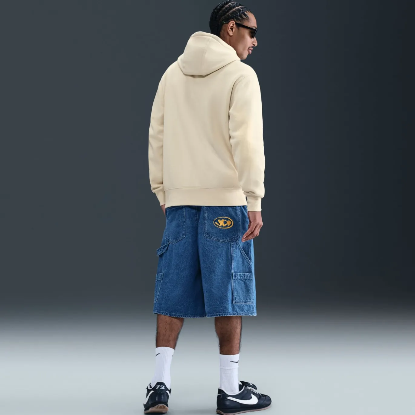 Nike Sportswear Club Fleece Hoodie Lichtbeige Wit