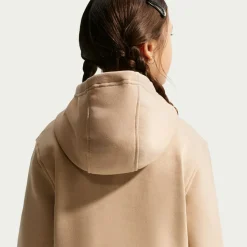 Nike Sportswear Club Fleece Hoodie Kids Beige Wit
