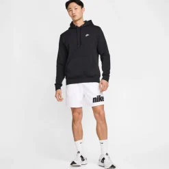 Nike Sportswear Club Fleece Hoodie Zwart Wit