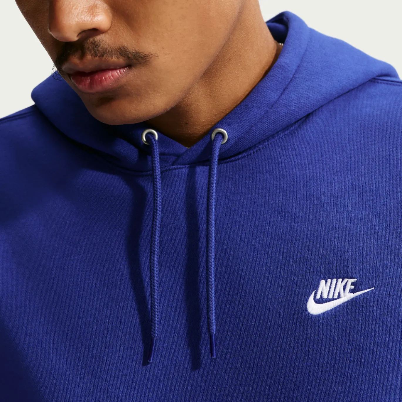 Nike Sportswear Club Fleece Hoodie Donkerblauw Wit
