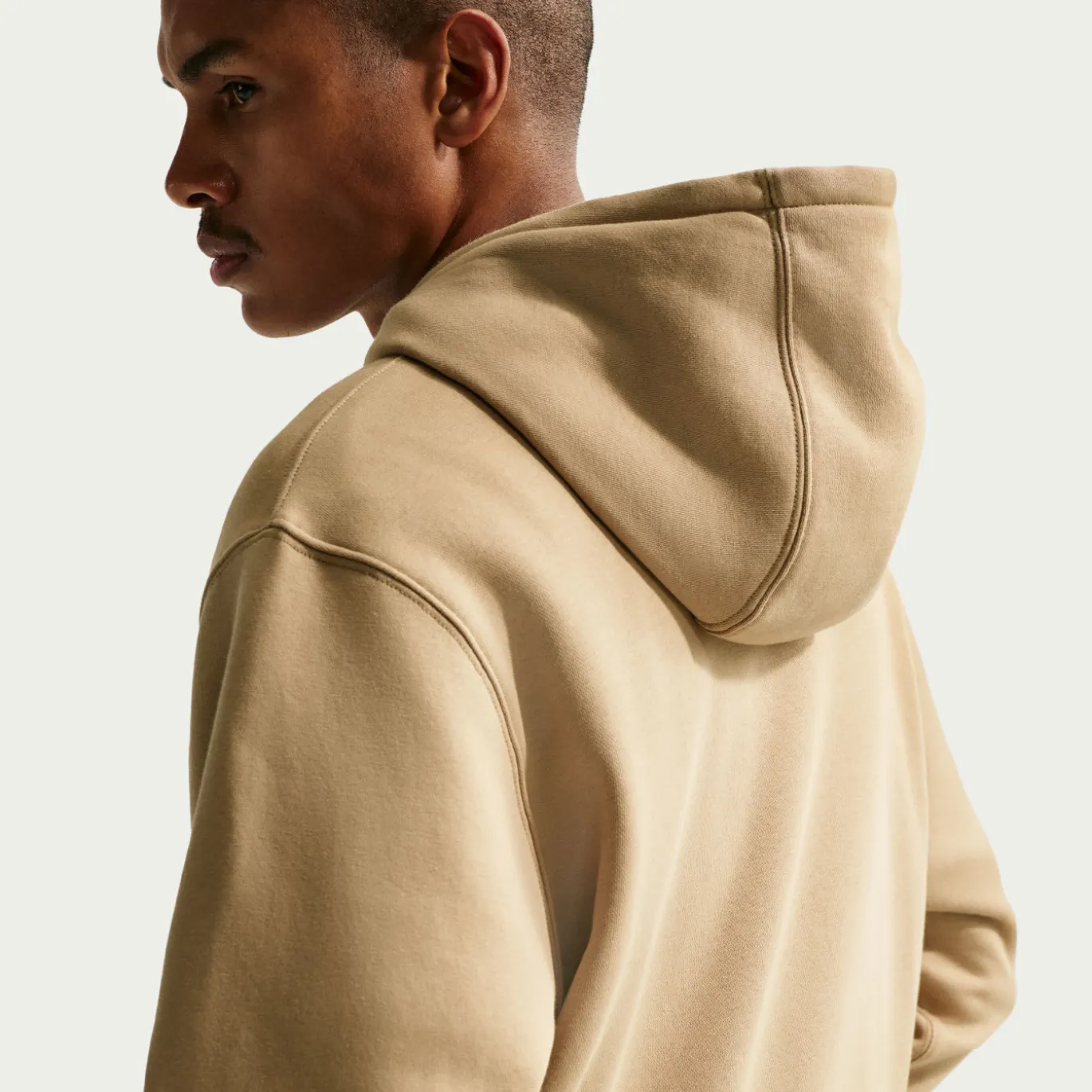 Nike Sportswear Club Fleece Hoodie Donkerbeige Donkerblauw