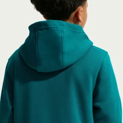 Nike Sportswear Club Fleece Hoodie Kids Turquoise Wit