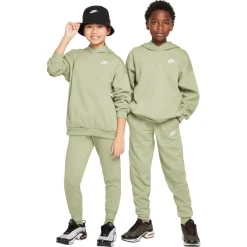 Nike Sportswear Club Fleece Hoodie Trainingspak Kids Lichtgroen Wit