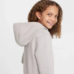 Nike Sportswear Club Fleece Hoodie Trainingspak Kids Grijs Wit