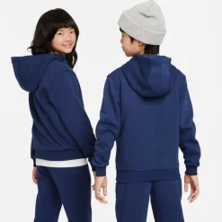Nike Sportswear Club Fleece Hoodie Trainingspak Kids Donkerblauw Wit