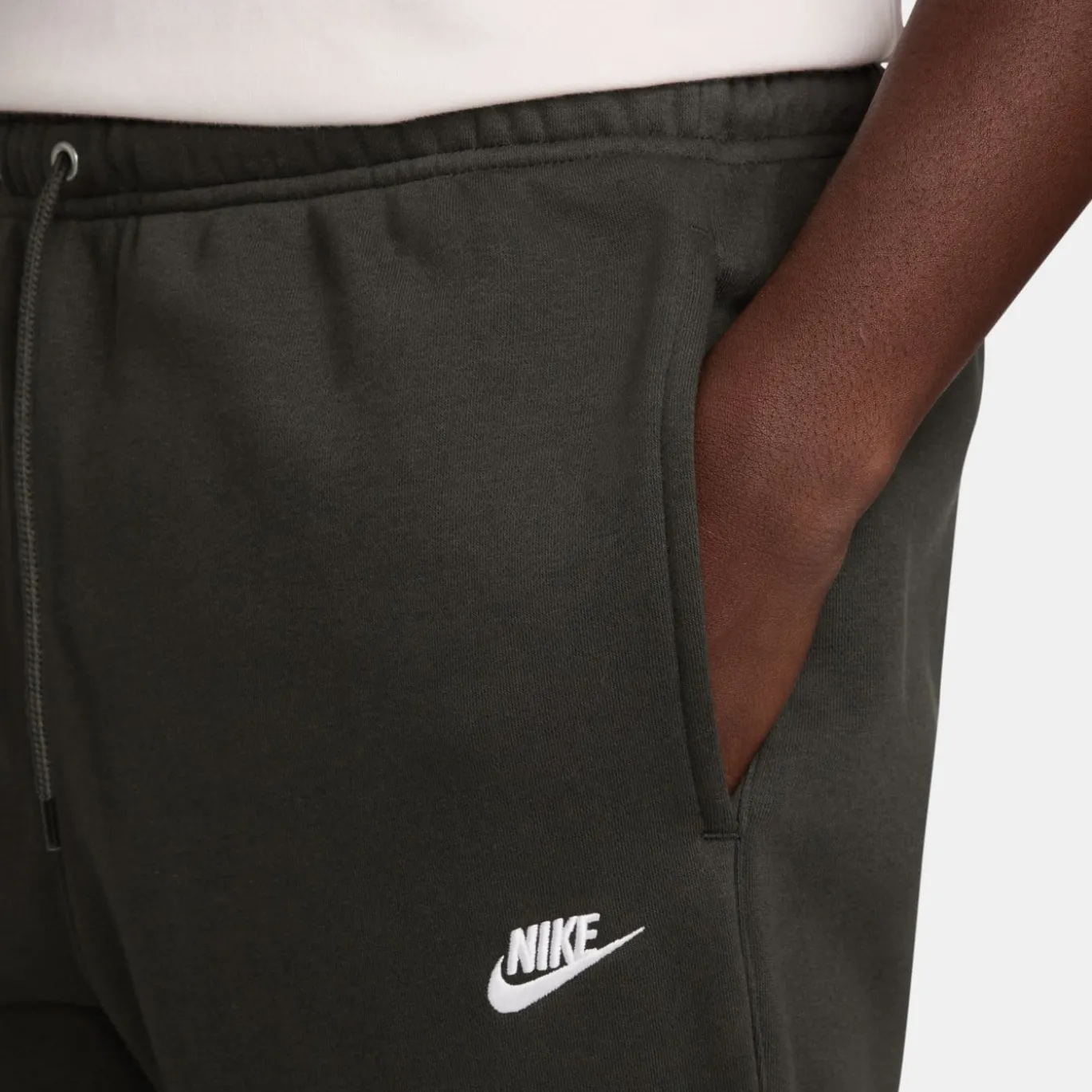 Nike Sportswear Club Fleece Joggingbroek Donkergroen Wit