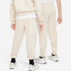 Nike Sportswear Club Fleece Joggingbroek Kids Lichtbeige Wit